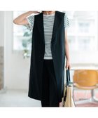 【23区/NIJYUSANKU】の【CLASSY.6月号掲載/洗える】リネンレーヨンストレッチ ジレ ブラック|ID: prp329100004273664 ipo3291000000032644220