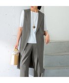 【23区/NIJYUSANKU】の【CLASSY.6月号掲載/洗える】リネンレーヨンストレッチ ジレ [WEB限定]カーキ|ID: prp329100004273664 ipo3291000000032644222