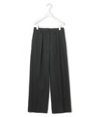 【アイシービー/iCB】の【洗える】リヨセルサテンストレッチ ワイドストレートパンツ ブラック系|ID: prp329100004274025 ipo3291000000032524070