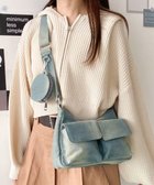 【ウィゴー/WEGO】のポーチ付きポケットデザインショルダー デニム淡加工色|ID: prp329100004274173 ipo3291000000029978057