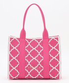 【トッカ/TOCCA】の【大人百花掲載】【A4サイズ対応】CHECKER CLOVER KNITBAG ニットバッグ ピンク系|ID: prp329100004274177 ipo3291000000033591125