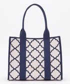 【トッカ/TOCCA】の【大人百花掲載】【A4サイズ対応】CHECKER CLOVER KNITBAG ニットバッグ インディゴブルー系|ID: prp329100004274177 ipo3291000000033591128