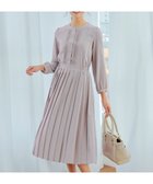 【ティアクラッセ/Tiaclasse】の【新色追加・洗える】パールボタンプリーツワンピース グレージュ|ID: prp329100004274236 ipo3291000000030476243