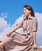 【ティアクラッセ/Tiaclasse】の【洗える】シャツワンピース ピンク|ID: prp329100004274321 ipo3291000000030997500