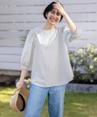 【エニー/ANY】の【UVカット/抗菌防臭/速乾/手洗い可】エニィファンクション ボリュームスリーブシャツ ブルーストライプ|ID: prp329100004274398 ipo3291000000034255899