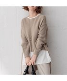 【23区/NIJYUSANKU】の【Oggi4月号掲載/洗える】ガータークロップド ニット ブラウン系|ID: prp329100004274429 ipo3291000000033413177