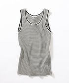 【23区/NIJYUSANKU】の【新色追加/Oggi6月号掲載】コットンリブ タンクトップ オフ×ブラック|ID: prp329100004274434 ipo3291000000033710859