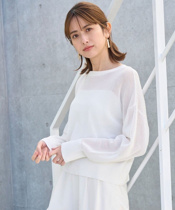 【アンフィーロ 自由区/UNFILO】の【洗える/抗菌防臭】メッシュニットプルオーバー インテリア・キッズ・メンズ・レディースファッション・服の通販 founy(ファニー) https://founy.com/ ファッション Fashion レディースファッション Ladies' Fashion Online トップス・カットソー Tops/Tshirt ニット Knit Tops プルオーバー Pullover インナー Inner ウォッシャブル Washable キャミソール Camisole スリーブ Sleeve セーター Sweater デニム Denim フェミニン Feminine ボトム Bottom ロング Long エレガント 上品 Elegant 夏 Summer 抗菌 Antibacterial 春 Spring S/S・春夏 Ss・Spring/Summer 洗える Washable |ID: prp329100004274469 ipo3291000000032565736