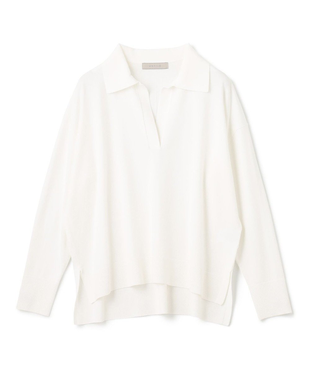 【アンフィーロ 自由区/UNFILO】のマイビューティ スキッパーニット インテリア・キッズ・メンズ・レディースファッション・服の通販 founy(ファニー) ファッション Fashion レディースファッション Fashion for Women トップス・カットソー Cut & Sew Tops ニット Knit Tops & Sweaters インナー Innerwear ウォッシャブル Machine Washable 春 Spring 洗える Machine Washable カーディガン Cardigan, Knitwear 今季 This Season, Current Season 抗菌 Antibacterial, Bacteria-Resistant スキッパー Skipper, Open Collar セーター Sweater, Knitwear ツイスト Tweed, Tweed Fabric トレンド Trend, Trending Now ヘムライン Hemline, Bottom Cut マニッシュ Mannish, Boyish S/S・春夏 SS, Spring/Summer, Warm Season 夏 Summer オフ|ID: prp329100004274474 ipo3291000000033713792