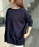 【アンフィーロ 自由区/UNFILO】の【洗える/抗菌防臭】マイビューティニット ボートネック ネイビー|ID: prp329100004274476 ipo3291000000031876676