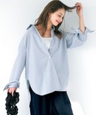 【アンフィーロ 自由区/UNFILO】のオーバーシャツ 人気、トレンドファッション・服の通販 founy(ファニー) ファッション Fashion レディースファッション Fashion for Women トップス・カットソー Cut & Sew Tops シャツ・ブラウス・オフィスカジュアル Elegant Blouses & Button-Ups ミックス Mix, Mixed Style 夏 Summer 春 Spring S/S・春夏 SS, Spring/Summer, Warm Season 羽織 Haori, Light Jacket thumbnail ネイビーストライプ|ID: prp329100004274483 ipo3291000000033713172