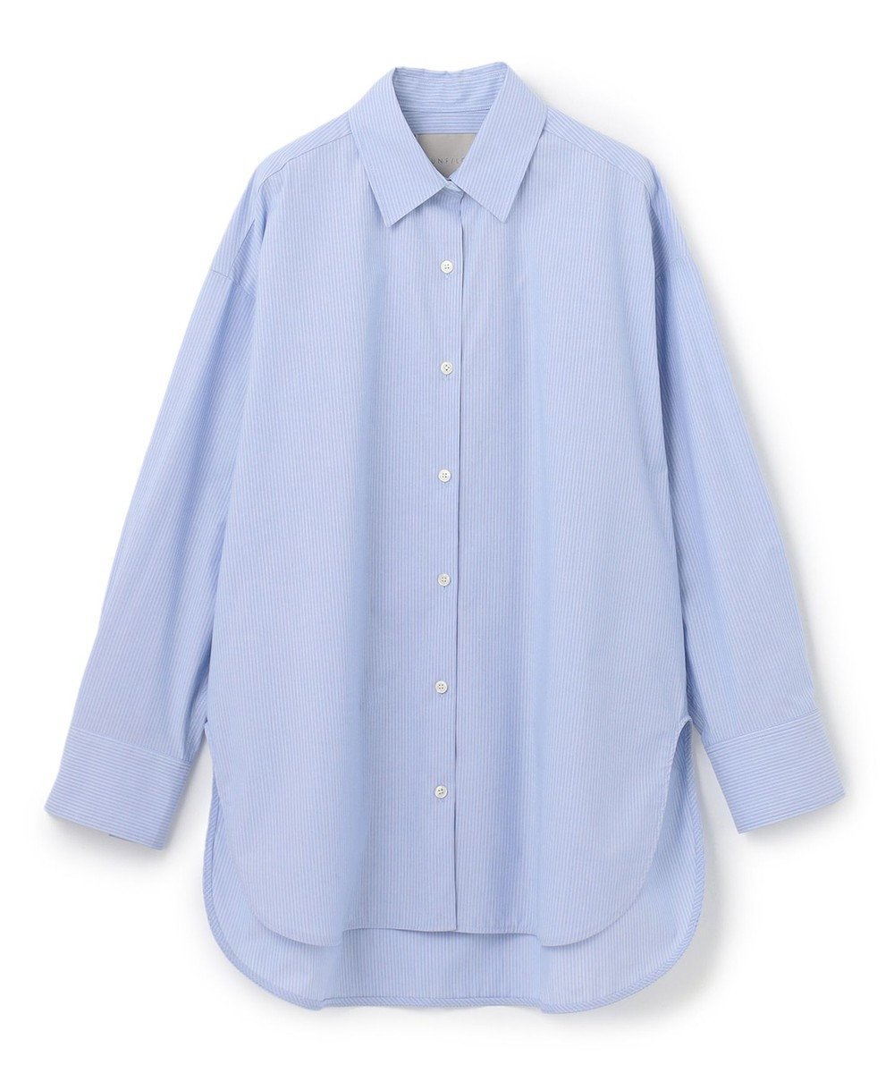 【アンフィーロ 自由区/UNFILO】のオーバーシャツ インテリア・キッズ・メンズ・レディースファッション・服の通販 founy(ファニー) ファッション Fashion レディースファッション Fashion for Women トップス・カットソー Cut & Sew Tops シャツ・ブラウス・オフィスカジュアル Elegant Blouses & Button-Ups ミックス Mix, Mixed Style 夏 Summer 春 Spring S/S・春夏 SS, Spring/Summer, Warm Season 羽織 Haori, Light Jacket ブルーストライプ|ID: prp329100004274483 ipo3291000000033713178