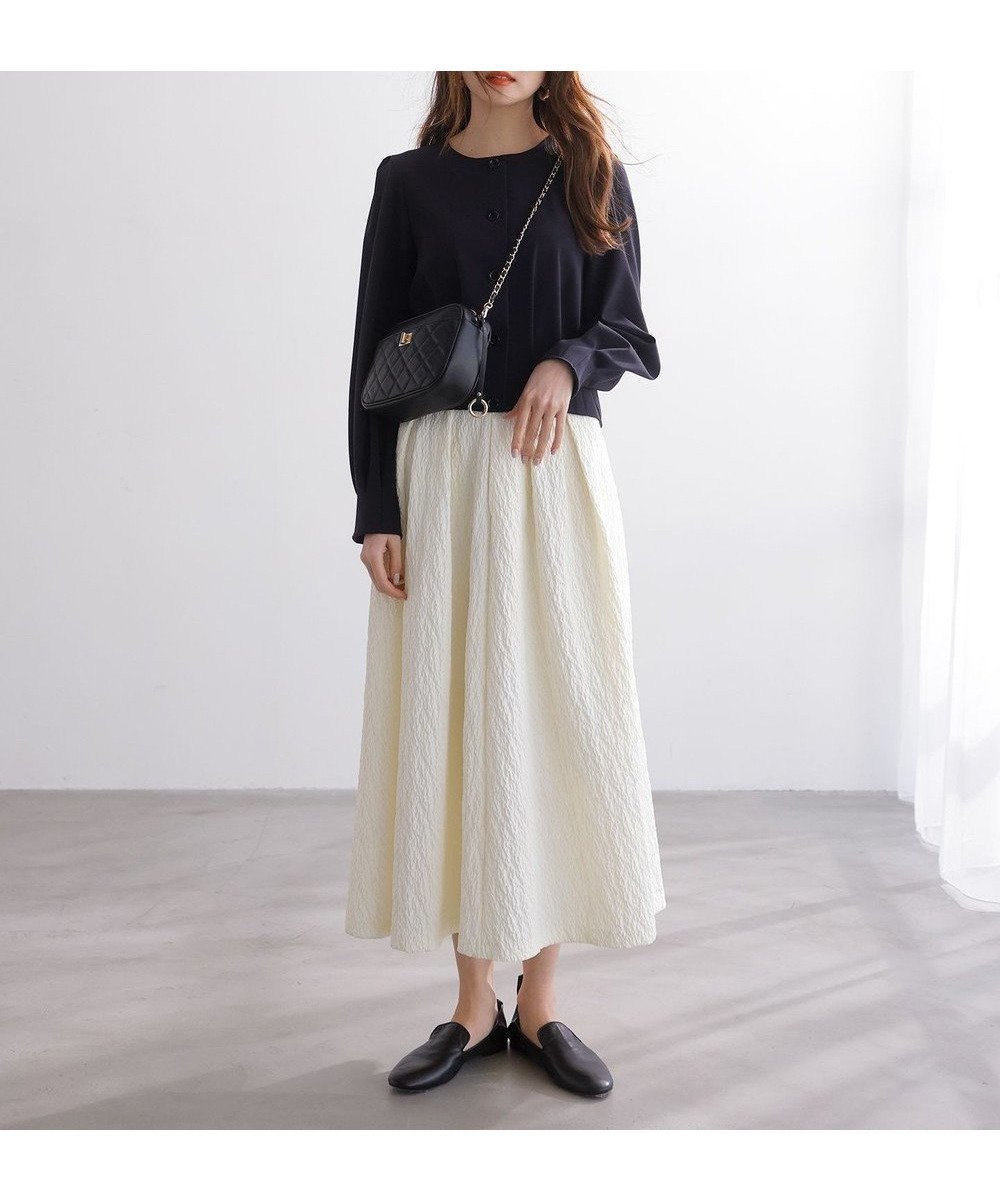 【アンフィーロ 自由区/UNFILO】のフクレジャガード ボリュームスカート インテリア・キッズ・メンズ・レディースファッション・服の通販 founy(ファニー) 　ファッション　Fashion　レディースファッション　Fashion for Women　スカート　Skirts　トレンド　Trend, Trending Now　夏　Summer　春　Spring　S/S・春夏　SS, Spring/Summer, Warm Season　洗える　Machine Washable　オフ|ID: prp329100004274485 ipo3291000000033712794