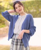 【エニー/ANY】のコットンVネックカーディガン 人気、トレンドファッション・服の通販 founy(ファニー) ファッション Fashion レディースファッション Fashion for Women トップス・カットソー Cut & Sew Tops カーディガン・羽織り Layered Style Cardigans Vネックトップス V-Neck Tops / V-Cut Neckline Shirts インナー Innerwear カーディガン Cardigan, Knitwear スリーブ Sleeve, Long Sleeve / Short Sleeve 夏 Summer 春 Spring S/S・春夏 SS, Spring/Summer, Warm Season 畦 Ribbed Knit thumbnail ブルー|ID: prp329100004274501 ipo3291000000033277200