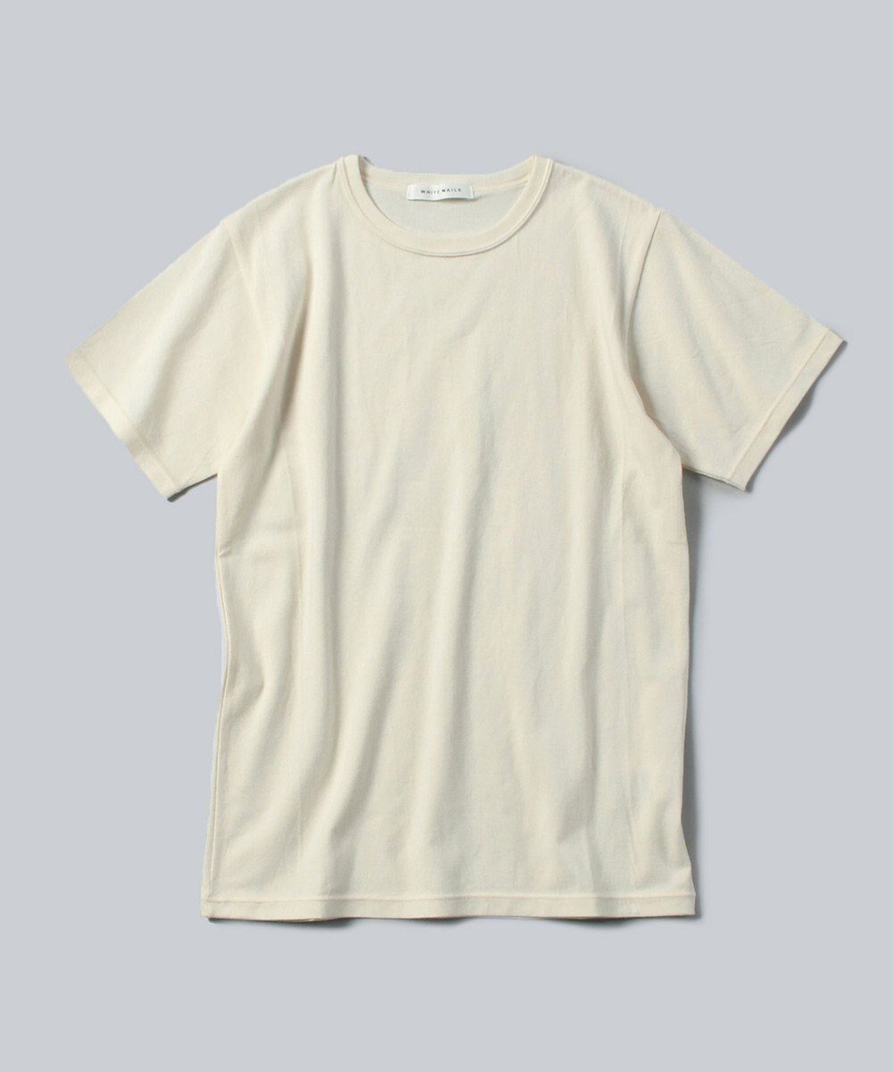 【ホワイトメイルズ/WHITE MAILS】の【UNISEX】COTTON PAPER HIGH STRETCH CREWNECK T-シャツ インテリア・キッズ・メンズ・レディースファッション・服の通販 founy(ファニー) 　ファッション　Fashion　レディースファッション　WOMEN　トップス・カットソー　Tops/Tshirt　シャツ/ブラウス　Shirts/Blouses　ロング / Tシャツ　T-Shirts　カットソー　Cut and Sewn　インナー　Inner　カットソー　Cut And Sew　吸水　Water Absorption　抗菌　Antibacterial　軽量　Lightweight　フィット　Fit　半袖　Short Sleeve　ユニセックス　Unisex　ロング　Long　冬　Winter　A/W・秋冬　Aw・Autumn/Winter・Fw・Fall-Winter　S/S・春夏　Ss・Spring/Summer　おすすめ　Recommend　夏　Summer　オフホワイト|ID: prp329100004274822 ipo3291000000029709432