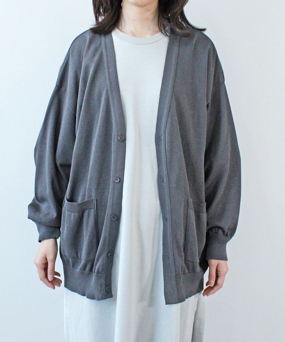 【ホワイトメイルズ/WHITE MAILS】のPAPER KNIT V-NECK CARDIGAN インテリア・キッズ・メンズ・レディースファッション・服の通販 founy(ファニー) 　ファッション　Fashion　レディースファッション　WOMEN　トップス・カットソー　Tops/Tshirt　ニット　Knit Tops　カーディガン　Cardigans　Vネック　V-Neck　カーディガン　Cardigan　吸水　Water Absorption　抗菌　Antibacterial　軽量　Lightweight　ベーシック　Basic　リラックス　Relax　冬　Winter　A/W・秋冬　Aw・Autumn/Winter・Fw・Fall-Winter　S/S・春夏　Ss・Spring/Summer　おすすめ　Recommend　夏　Summer　チャコールグレー|ID: prp329100004274824 ipo3291000000029709439