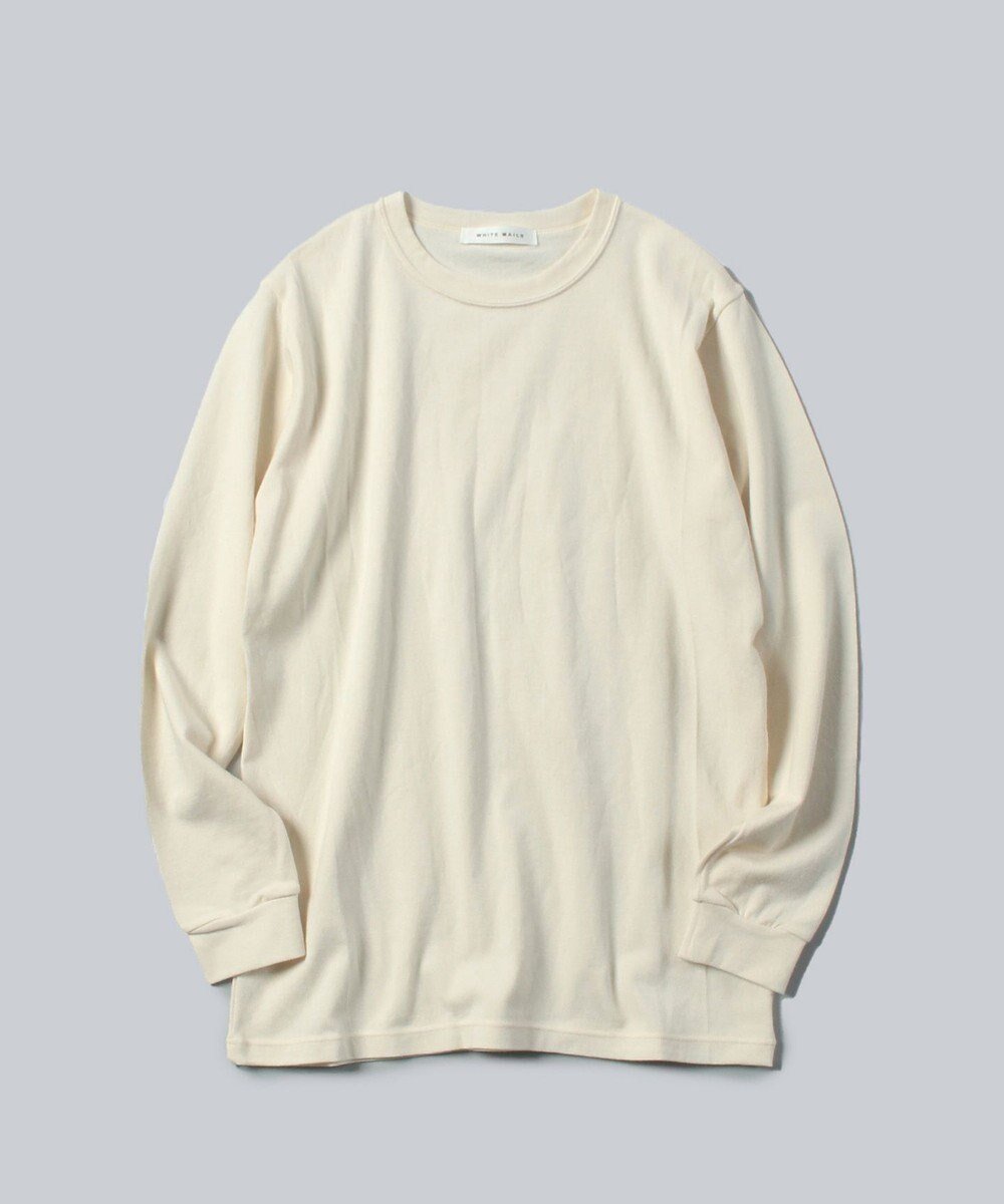 【ホワイトメイルズ/WHITE MAILS】の【UNISEX】COTTON PAPER HIGH STRETCH クルーネックロングスリーブTシャツ インテリア・キッズ・メンズ・レディースファッション・服の通販 founy(ファニー) 　ファッション　Fashion　レディースファッション　WOMEN　トップス・カットソー　Tops/Tshirt　ニット　Knit Tops　シャツ/ブラウス　Shirts/Blouses　ロング / Tシャツ　T-Shirts　インナー　Inner　カットソー　Cut And Sew　吸水　Water Absorption　抗菌　Antibacterial　軽量　Lightweight　セーター　Sweater　フィット　Fit　ユニセックス　Unisex　ロング　Long　冬　Winter　A/W・秋冬　Aw・Autumn/Winter・Fw・Fall-Winter　S/S・春夏　Ss・Spring/Summer　おすすめ　Recommend　夏　Summer　オフホワイト|ID: prp329100004274841 ipo3291000000029709464