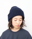 【ホワイトメイルズ/WHITE MAILS】の【UNISEX】WOOL PAPER DOUBLE KNIT リブビーニー ネイビー|ID: prp329100004274850 ipo3291000000029820840