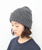 【ホワイトメイルズ/WHITE MAILS】の【UNISEX】WOOL PAPER DOUBLE KNIT リブビーニー グレー|ID: prp329100004274850 ipo3291000000029820841