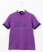 【23区 ゴルフ/NIJYUSANKU GOLF】の【WOMEN】【吸水速乾/UVカット】モックネックシャツ パープル系|ID: prp329100004274887 ipo3291000000032378375