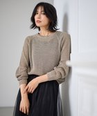 【エニー/ANY】の【洗濯機可】ラメニットメッシュプルオーバー モカ|ID: prp329100004274920 ipo3291000000033574547