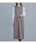 【組曲/KUMIKYOKU】のシャツスリーブポンチ ワンピース モカグレー×オフ系|ID: prp329100004275045 ipo3291000000031876774