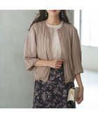 【エニィ スィス/any SiS】の【接触冷感・速乾・UVカット】ツヤテロギャザー ブルゾン ベージュ|ID: prp329100004275164 ipo3291000000034308457