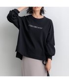 【23区/NIJYUSANKU】の【洗える】ライトコットンテリー ロゴ カットソー ブラック系|ID: prp329100004275199 ipo3291000000031971138