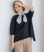 【23区/NIJYUSANKU】の【ご好評につきカラー追加/洗える】ヴィスコースストレッチ バックデザイン ニット ブラック系|ID: prp329100004275203 ipo3291000000031971304