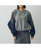 【イェッカ ヴェッカ/YECCA VECCA】の異素材MIX配色デザインプルオーバー Gray|ID: prp329100004275260 ipo3291000000029711245