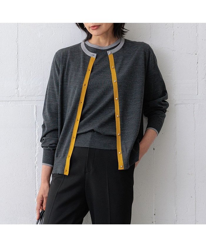 【23区/NIJYUSANKU】の【洗える】サステナブルウール バイカラー カーディガン インテリア・キッズ・メンズ・レディースファッション・服の通販 founy(ファニー) https://founy.com/ ファッション Fashion レディースファッション Fashion for Women トップス・カットソー Cut & Sew Tops カーディガン・羽織り Layered Style Cardigans イタリア Italy 洗える Machine Washable カーディガン Cardigan, Knitwear コレクション Collection, Seasonal Line フロント Front, Front Design ベーシック Basic, Essential 半袖 Short Sleeve, Half Sleeve モダン Modern, Contemporary A/W・秋冬 Autumn/Winter 冬 Winter / This Winter おすすめ Recommended / Our Picks 2024年 2024 2024-2025秋冬・A/W Autumn/Winter 2024–25 AW24–25 |ID: prp329100004275295 ipo3291000000034297096