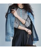 【23区/NIJYUSANKU】の【洗える】サステナブルウール バイカラー カーディガン ライトグレー系1|ID: prp329100004275295 ipo3291000000034297100