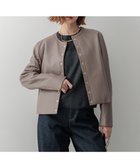 【23区/NIJYUSANKU】のラムレザー ノーカラージャケット トープ系|ID: prp329100004275299 ipo3291000000031980609