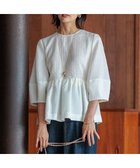 【23区/NIJYUSANKU】の【一部店舗限定/洗える】プレザンスジャカード ペプラム ブラウス ホワイト系|ID: prp329100004275311 ipo3291000000029711342