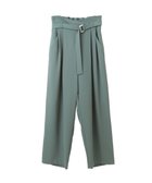 【イェッカ ヴェッカ/YECCA VECCA】のウエストデザインワイドパンツ Green|ID: prp329100004275372 ipo3291000000029864689