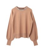 【イェッカ ヴェッカ/YECCA VECCA】のネックビジューニット Camel|ID: prp329100004275380 ipo3291000000029864702