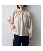 【イェッカ ヴェッカ/YECCA VECCA】のスタンドカラーギャザーブラウス Light Beige|ID: prp329100004275382 ipo3291000000029864705