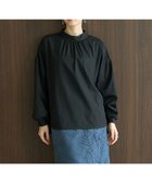 【イェッカ ヴェッカ/YECCA VECCA】のスタンドカラーギャザーブラウス Black|ID: prp329100004275382 ipo3291000000029864707