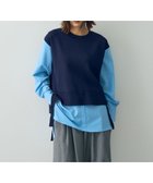 【イェッカ ヴェッカ/YECCA VECCA】のシャツレイヤードデザインニット Navy|ID: prp329100004275410 ipo3291000000029864733