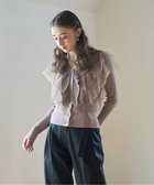 【イェッカ ヴェッカ/YECCA VECCA】のラッフルレイヤードカーディガン Beige|ID: prp329100004275415 ipo3291000000029864741