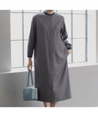 【ジェイ プレス/J.PRESS】の【洗える】T/Rウォッシャブルギャバ バンドカラー ワンピース グレー系|ID: prp329100004275435 ipo3291000000033357789