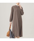 【ジェイ プレス/J.PRESS】の【洗える】T/Rウォッシャブルギャバ バンドカラー ワンピース モカ系|ID: prp329100004275435 ipo3291000000033357791