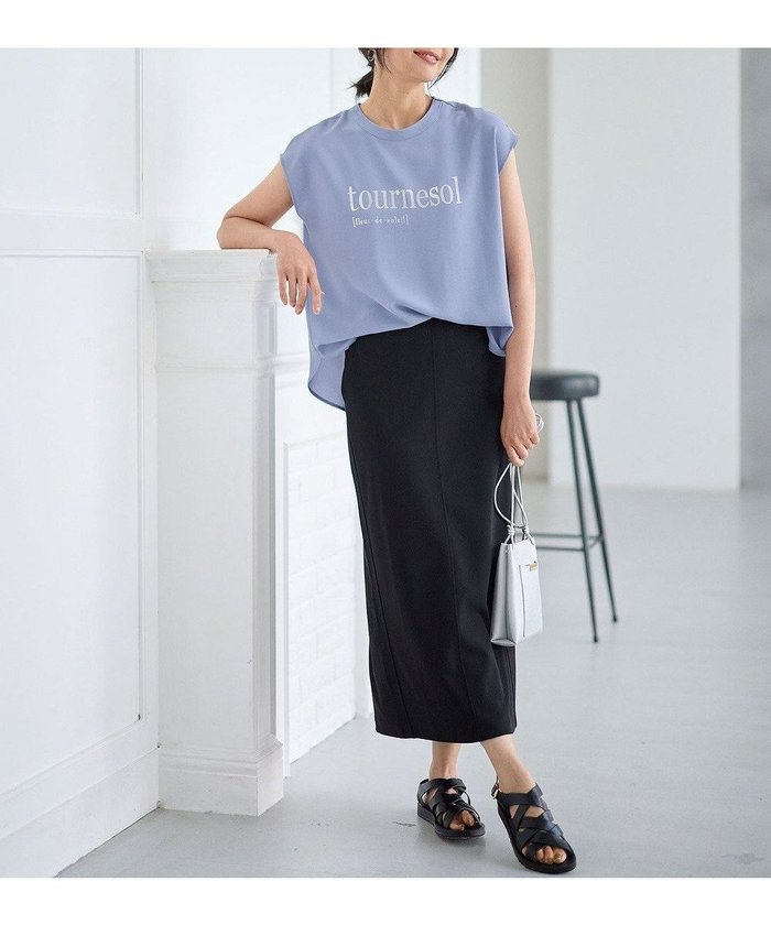 【エニー/ANY】の【洗濯機可/ウエストゴム】カットジョーゼットタイトスカート インテリア・キッズ・メンズ・レディースファッション・服の通販 founy(ファニー) https://founy.com/ ファッション Fashion レディースファッション Fashion for Women スカート Skirts おすすめ Recommended / Our Picks カットソー Cut and Sewn Top シンプル Simple, Minimal ジョーゼット Georgette, Semi-Sheer Fabric ストレッチ Stretch, Stretchy Fabric スリット Slit, Slit Detail セットアップ Set-Up, Coordinated Outfit 夏 Summer 春 Spring S/S・春夏 SS, Spring/Summer, Warm Season |ID: prp329100004275446 ipo3291000000033682715