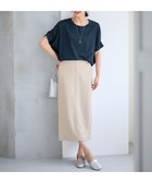 【エニー/ANY】の【洗濯機可/ウエストゴム】カットジョーゼットタイトスカート サンドベージュ|ID: prp329100004275446 ipo3291000000033682717