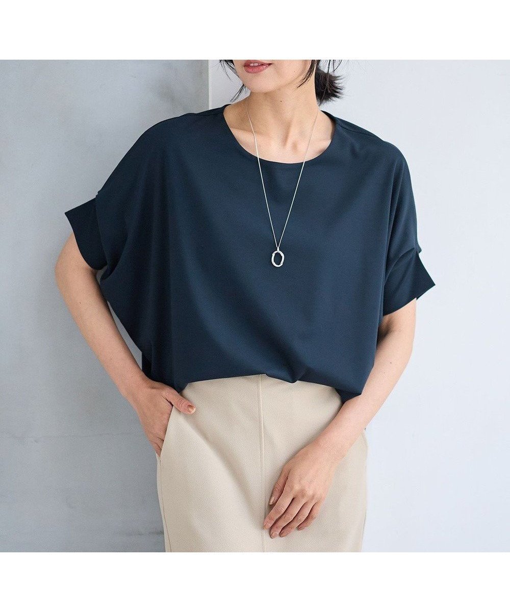【エニィファム/any FAM】の【洗濯機可】ゆるシルエットドルマンプルオーバー 人気、トレンドファッション・服の通販 founy(ファニー) 　ファッション　Fashion　レディースファッション　Fashion for Women　トップス・カットソー　Cut & Sew Tops　シャツ・ブラウス・オフィスカジュアル　Elegant Blouses & Button-Ups　ロングTシャツ・Tシャツ　Longline T-Shirts & Tees　カジュアルプルオーバー・ニットトップス　Pullovers & Knit Tops / Casual Pullovers　カットソー・ベーシックTシャツ　Cut-and-Sewn Tops / Stretch Tees & Basics　カットソー　Cut and Sewn Top　デニム　Denim, Jeans Material　夏　Summer　春　Spring　S/S・春夏　SS, Spring/Summer, Warm Season　 other-1|ID: prp329100004275451 ipo3291000000032641826