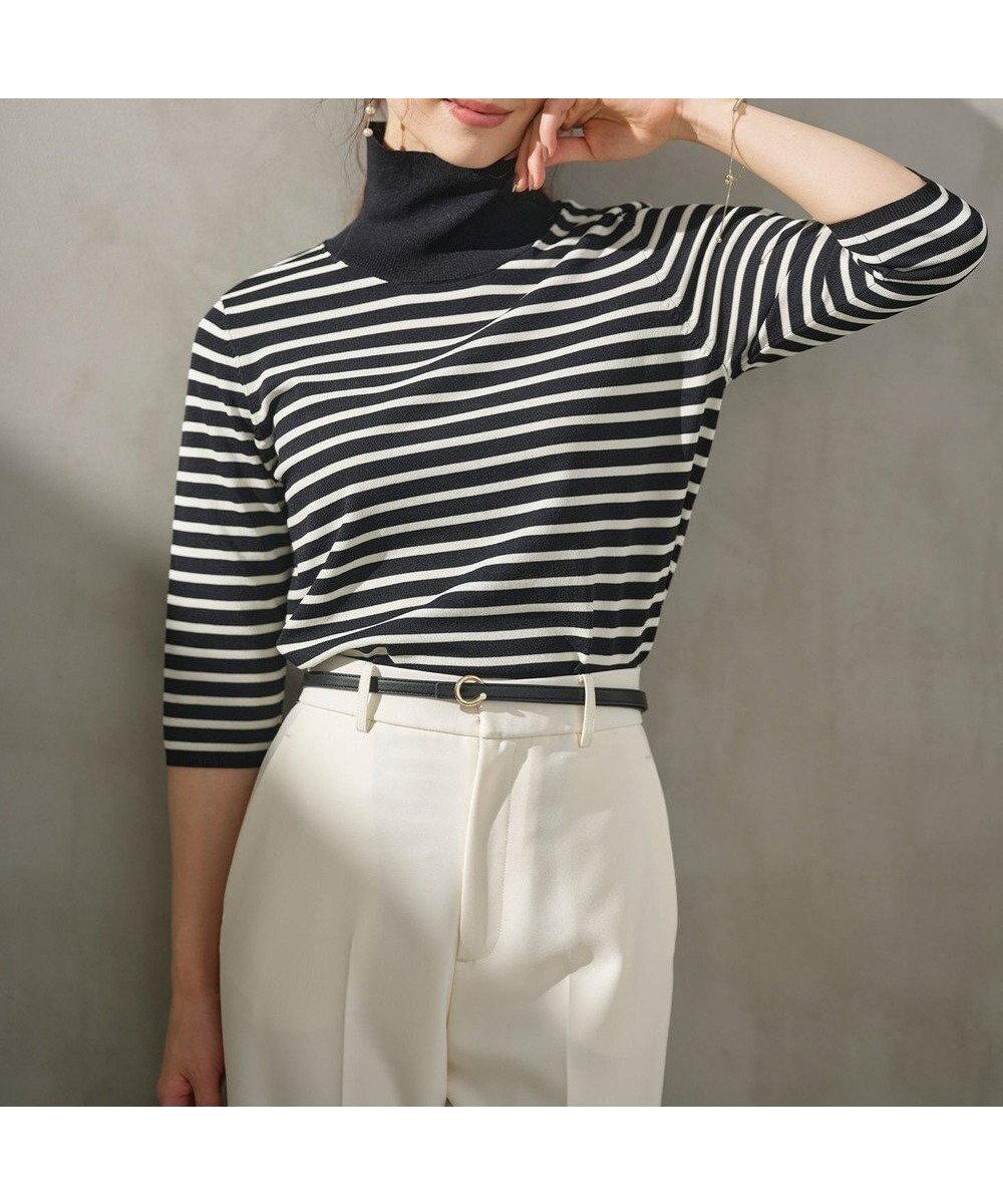 【組曲/KUMIKYOKU】の【6色展開・UVケア】モダンタートルニット インテリア・キッズ・メンズ・レディースファッション・服の通販 founy(ファニー) ファッション Fashion レディースファッション Fashion for Women トップス・カットソー Cut & Sew Tops ニット Knit Tops & Sweaters アンサンブル Ensemble Set インナー Innerwear 秋 Autumn コンパクト Compact, Small Size シンプル Simple, Minimal ストレッチ Stretch, Stretchy Fabric セーター Sweater, Knitwear タートル Turtleneck, Turtle Collar タートルネック Turtleneck, High Neck チャーム Charm, Pendant ハイネック High Neck, Mock Neck フィット Fit, Slim Fit モダン Modern, Contemporary A/W・秋冬 Autumn/Winter エレガント 上品 Elegant ボーダー系1|ID: prp329100004275461 ipo3291000000034556267