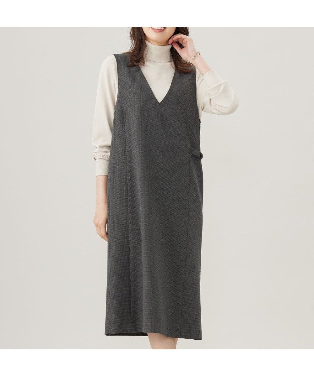 【ジェイ プレス/J.PRESS】の【洗える】LANATEC ガンクラブ ジャンパースカート インテリア・キッズ・メンズ・レディースファッション・服の通販 founy(ファニー) 　ファッション　Fashion　レディースファッション　Fashion for Women　スカート　Skirts　インナー　Innerwear　洗える　Machine Washable　クラシック　Classic, Timeless Style　チェック　Check, Plaid, Tartan　ツイル　Twist, Twisted Detail　ドット　Polka Dot, Dot Pattern　フレア　Flare, Flared　ポケット　Pocket, Pocket Detail　A/W・秋冬　Autumn/Winter　エレガント 上品　Elegant　チャコールガンクラブ系|ID: prp329100004275469 ipo3291000000034757188