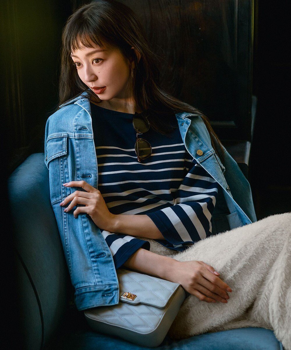 【23区/NIJYUSANKU】の【洗える】Armor-lux ベルスリーブボーダー カットソー 人気、トレンドファッション・服の通販 founy(ファニー) 　ファッション　Fashion　レディースファッション　WOMEN　トップス・カットソー　Tops/Tshirt　シャツ/ブラウス　Shirts/Blouses　ロング / Tシャツ　T-Shirts　カットソー　Cut and Sewn　インナー　Inner　洗える　Washable　カットソー　Cut And Sew　クロップド　Cropped　グラデーション　Gradation　ジャージー　Jersey　スリーブ　Sleeve　定番　Standard　人気　Popularity　バスク　Basque　バランス　Balance　フランス　France　ボーダー　Border　ワーク　Work　A/W・秋冬　Aw・Autumn/Winter・Fw・Fall-Winter　冬　Winter　再入荷　Restock/Back In Stock/Re Arrival　2024年　2024　2024-2025秋冬・A/W　Aw/Autumn/Winter/Fw/Fall/2024-2025　 other-1|ID: prp329100004275498 ipo3291000000031971313