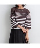 【23区/NIJYUSANKU】の【洗える】Armor-lux ベルスリーブボーダー カットソー 人気、トレンドファッション・服の通販 founy(ファニー) ファッション Fashion レディースファッション Fashion for Women トップス・カットソー Cut & Sew Tops シャツ・ブラウス・オフィスカジュアル Elegant Blouses & Button-Ups ロングTシャツ・Tシャツ Longline T-Shirts & Tees カットソー・ベーシックTシャツ Cut-and-Sewn Tops / Stretch Tees & Basics インナー Innerwear 洗える Machine Washable カットソー Cut and Sewn Top クロップド Cropped, Short Length グラデーション Gradient, Ombre スリーブ Sleeve, Long Sleeve / Short Sleeve 定番 Standard, Basic Item 人気 Popular, Best Seller バスク Basque, Basque Style バランス Balance, Style Balance フランス France, French ボーダー Border, Stripe ワーク Workwear, Utility Style A/W・秋冬 Autumn/Winter 冬 Winter / This Winter 2024年 2024 2024-2025秋冬・A/W Autumn/Winter 2024–25 AW24–25 thumbnail ブラウン×オフ|ID: prp329100004275498 ipo3291000000033644750