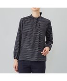 【ジェイ プレス/J.PRESS】の【洗える】ジオメトリックプリント ブラウス ネイビープリント系|ID: prp329100004275538 ipo3291000000032686532
